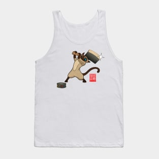 Siamese Cat Can Chop Tank Top